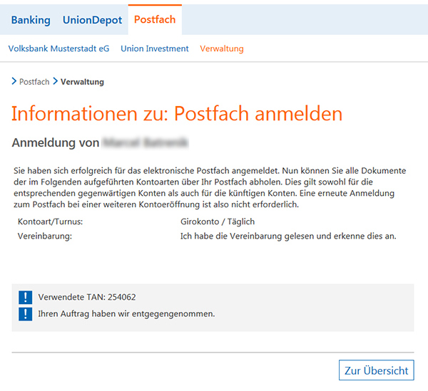 Budenheimer Volksbank Eg Elektronischer Kontoauszug